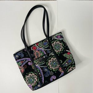 Vera Bradley Floral & Paisley Multi Color Tote Bag